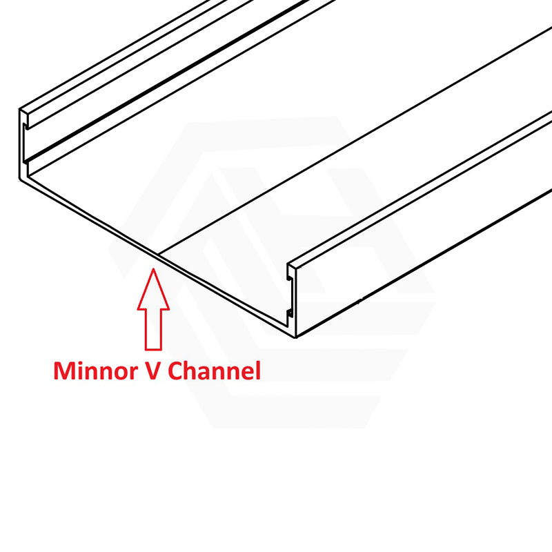 Joemo MILO 100-3000x100x22mm Tile Insert Aluminum Channel Drain Variant Colour Available