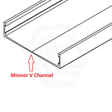 Joemo MILO 100-3000x100x22mm Tile Insert Aluminum Channel Drain Variant Colour Available