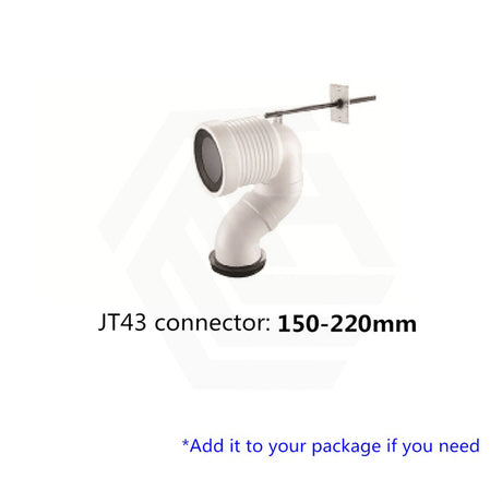 665x385x870mm Vivid Tornado Silent Back To Wall Ceramic Toilet Suite Back/Left & Right Bottom Inlet