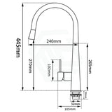 Chrome Solid Brass Round Mixer Tap With 360° Swivel And Pull Out For Kitchen Kitchen Products