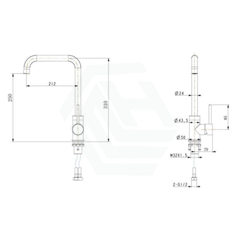 Round Chrome 360° Swivel Kitchen Sink Mixer Tap Gooseneck Spout Products