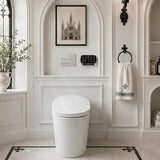 Kohler Veil Rimless Wall Floor Smart Toilet with Inwall Cistern Flush Button 675x438x533mm - Gloss White