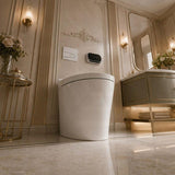 Kohler Veil Rimless Wall Floor Smart Toilet with Inwall Cistern Flush Button 675x438x533mm - Gloss White