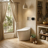 Kohler Veil Rimless Wall Floor Smart Toilet with Inwall Cistern Flush Button 675x438x533mm - Gloss White