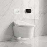 Kohler Veil Rimless Wall-Hung Smart Toilet Suite with Inwall Cistern - Gloss White