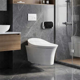Kohler Veil Rimless Wall-Hung Smart Toilet Suite with Inwall Cistern - Gloss White