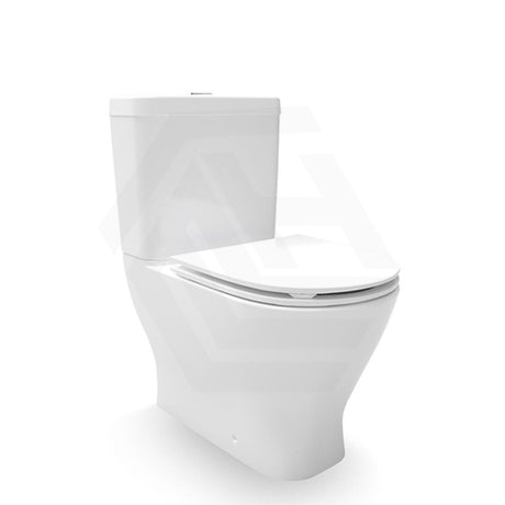 610x365x770mm Kohler Reach II Rimless Back to Wall Toilet Suite Gloss White Rear/Side Inlet