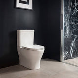 610x365x770mm Kohler Reach II Rimless Close-Coupled Toilet Suite Gloss White Rear/Side Inlet