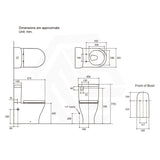 610x365x770mm Kohler Reach II Rimless Close-Coupled Toilet Suite Gloss White Rear/Side Inlet