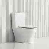 610x365x770mm Kohler Reach II Rimless Back to Wall Toilet Suite Gloss White Rear/Side Inlet
