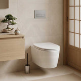 Kohler Grande Vitreous China Rimless Wall Hung Toilet Pan Only 560x370x356mm - Gloss White, Seat Cover Available