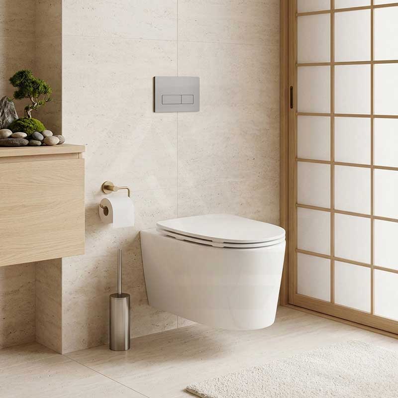 Kohler Grande Vitreous China Rimless Wall Hung Toilet Pan Only 560x370x356mm - Gloss White, Seat Cover Available