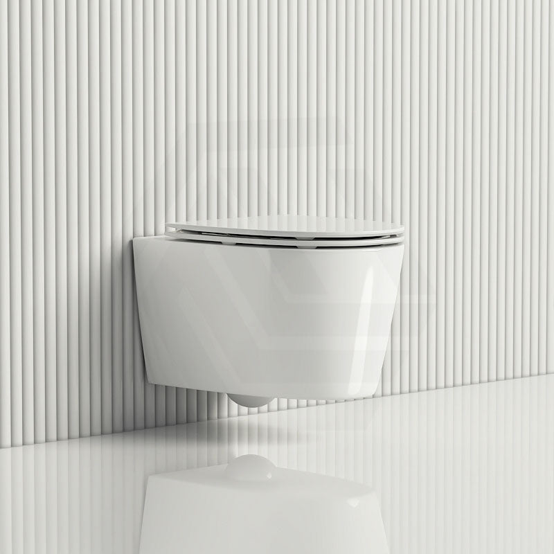 Kohler Grande 560x370x356mm Vitreous China Gloss White Rimless Wall Hung Toilet Pan, Seat Cover Available