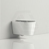 Kohler Grande 560x370x356mm Vitreous China Gloss White Rimless Wall Hung Toilet Pan, Seat Cover Available