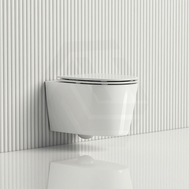Kohler Grande 560x370x356mm Vitreous China Gloss White Rimless Wall Hung Toilet Pan, Seat Cover Available