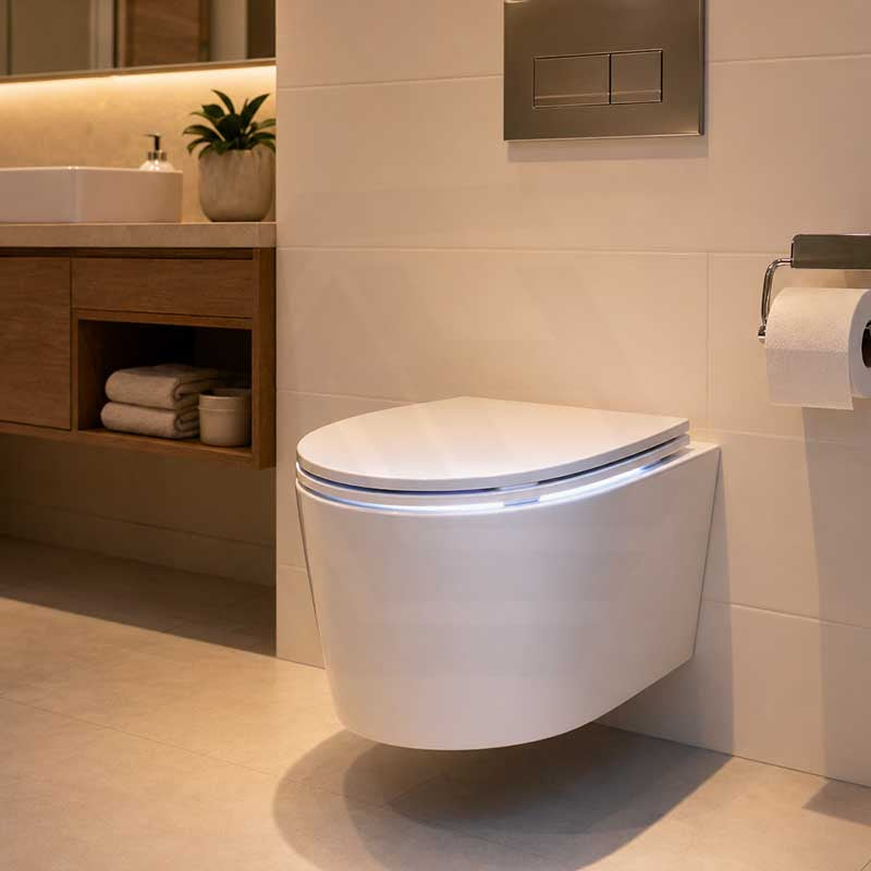 Kohler Grande Vitreous China Rimless Wall Hung Toilet Pan Only 560x370x356mm - Gloss White, Seat Cover Available