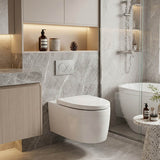 Kohler Grande Vitreous China Rimless Wall Hung Toilet Pan Only 560x370x356mm - Gloss White, Seat Cover Available