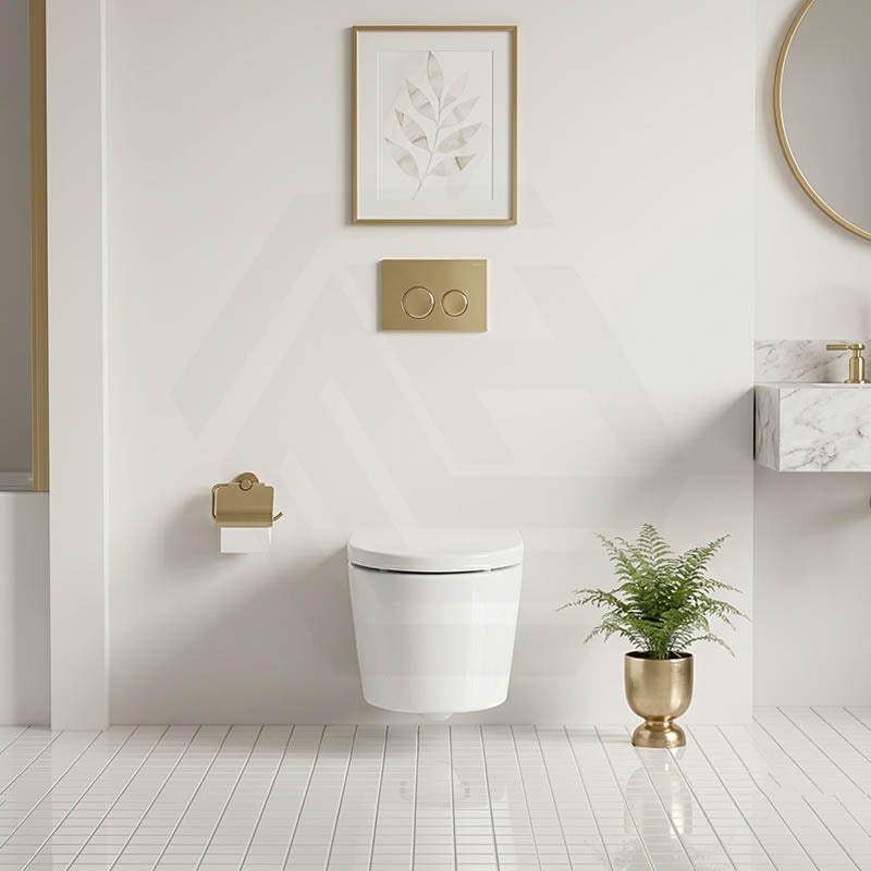Kohler Grande Vitreous China Rimless Wall Hung Toilet Pan Only 560x370x356mm - Gloss White, Seat Cover Available