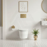Kohler Grande Vitreous China Rimless Wall Hung Toilet Pan Only 560x370x356mm - Gloss White, Seat Cover Available