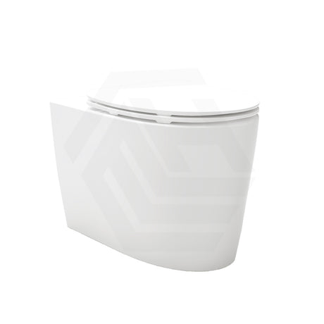 Kohler Grande 580x370x390mm Vitreous China White Rimless Wall Faced Toilet Pan, Seat Cover Available