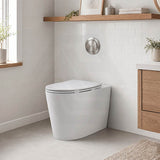 Kohler Grande Vitreous China Rimless Wall Faced Toilet Pan Only 580x370x390mm - Gloss White, Seat Cover Available