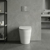 Kohler Grande Vitreous China Rimless Wall Faced Toilet Pan Only 580x370x390mm - Gloss White, Seat Cover Available