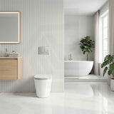 Kohler Grande Vitreous China Rimless Wall Faced Toilet Pan Only 580x370x390mm - Gloss White, Seat Cover Available
