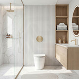 Kohler Grande Vitreous China Rimless Wall Faced Toilet Pan Only 580x370x390mm - Gloss White, Seat Cover Available