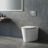 Kohler Grande Vitreous China Rimless Wall Faced Toilet Pan Only 580x370x390mm - Gloss White, Seat Cover Available