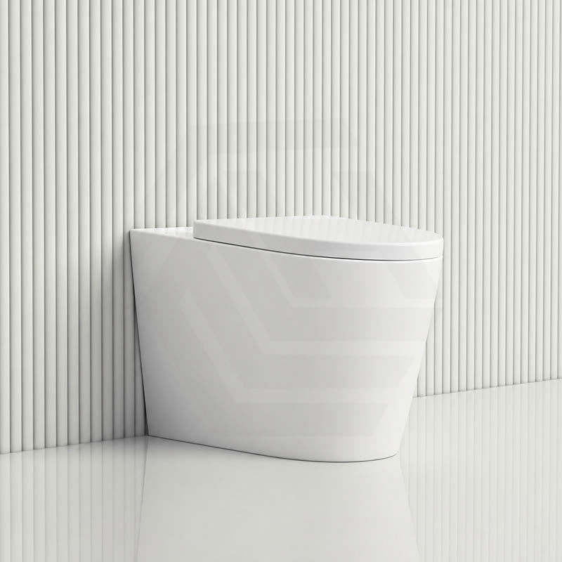 Kohler Grande Vitreous China Rimless Wall Faced Toilet Pan Only 580x370x390mm - Gloss White, Seat Cover Available