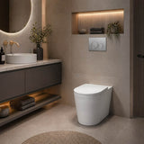 Kohler Grande Vitreous China Rimless Wall Faced Toilet Pan Only 580x370x390mm - Gloss White, Seat Cover Available
