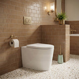 Kohler Grande Vitreous China Rimless Wall Faced Toilet Pan Only 580x370x390mm - Gloss White, Seat Cover Available