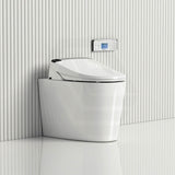 Kohler Grande Vitreous China Gloss White Rimless Wall Faced Toilet Pan with 3158A-0 Electronic Bidet Seat Plus