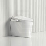Kohler Grande Vitreous China Gloss White Rimless Wall Faced Toilet Pan with 99286A-0 Electronic Bidet Seat