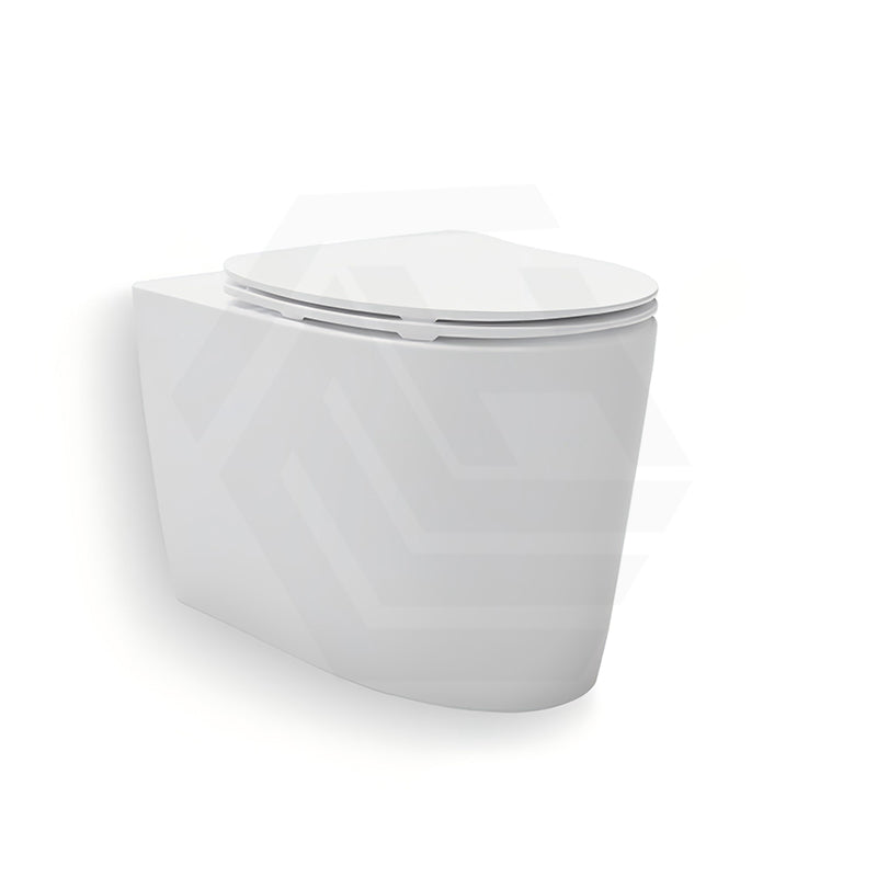 Kohler Grande 580x370x390mm Vitreous China White Rimless Wall Faced Toilet Pan, Seat Cover Available