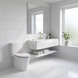 Kohler Veil Rimless Back to Wall Toilet Suite Top Inlet Only with 2 Slim Seat Available 680x380x752mm - Gloss White