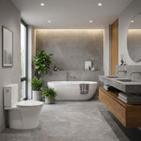 Kohler Veil Rimless Back to Wall Toilet Suite Top Inlet Only with 2 Slim Seat Available 680x380x752mm - Gloss White