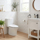 Kohler Veil Rimless Back to Wall Toilet Suite Top Inlet Only with 2 Slim Seat Available 680x380x752mm - Gloss White