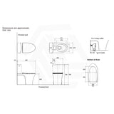 680x380x752mm Kohler Veil Close-Coupled Toilet Suite Gloss White Top Inlet Only with 2 Slim Seat Available