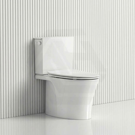 Kohler Veil Rimless Back to Wall Toilet Suite Top Inlet Only with 2 Slim Seat Available 680x380x752mm - Gloss White