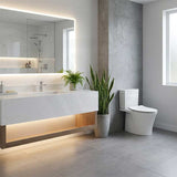 Kohler Veil Rimless Back to Wall Toilet Suite Top Inlet Only with 2 Slim Seat Available 680x380x752mm - Gloss White