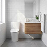 Kohler Veil Rimless Back to Wall Toilet Suite Top Inlet Only with 2 Slim Seat Available 680x380x752mm - Gloss White