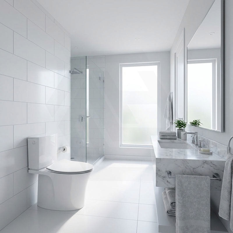 Kohler Veil Rimless Back to Wall Toilet Suite Top Inlet Only with 2 Slim Seat Available 680x380x752mm - Gloss White