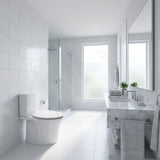 Kohler Veil Rimless Back to Wall Toilet Suite Top Inlet Only with 2 Slim Seat Available 680x380x752mm - Gloss White