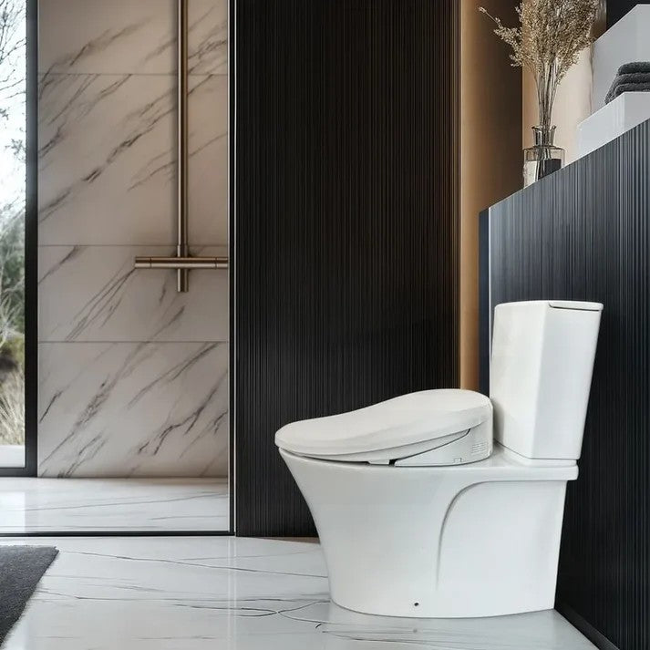 Kohler Veil Rimless Back to Wall Toilet with Intelligent Bidet Seat Top Inlet Only 680x380x752mm