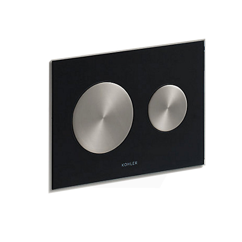 Kohler SKIM™ Pneumatic Glass Flush Plate Round Button Multi-Colour for In-wall Concealed Cistern