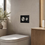 Kohler SKIM™ Pneumatic Glass Flush Plate Round Button Multi-Colour for In-wall Concealed Cistern