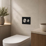 Kohler SKIM™ Pneumatic Glass Flush Plate Round Button Multi-Colour for In-wall Concealed Cistern