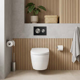 Kohler SKIM™ Pneumatic Glass Flush Plate Round Button Multi-Colour for In-wall Concealed Cistern