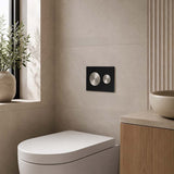Kohler SKIM™ Pneumatic Glass Flush Plate Round Button Multi-Colour for In-wall Concealed Cistern